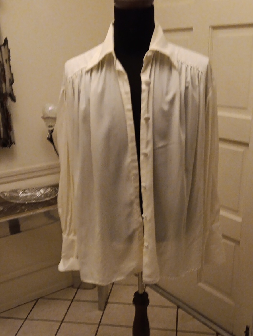 Classic White Button-Front Women's Blouse